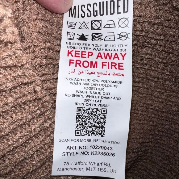 Missguided Rib Knit Body-con Cropped  Sweater - Picture 6 of 6